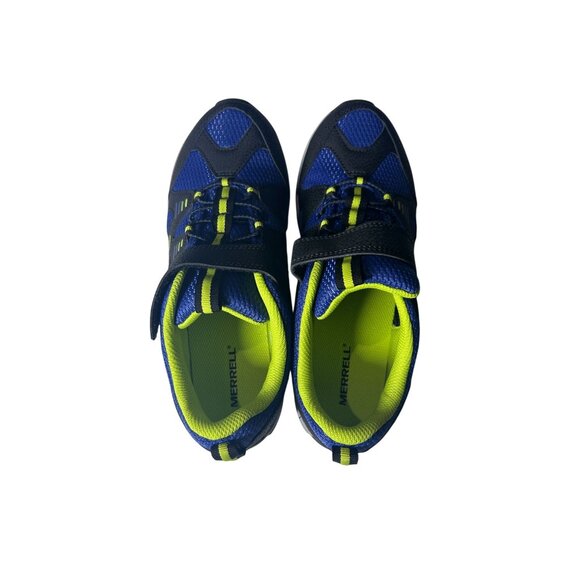 Merrell Big Kids Trail Chaser 2 Sneakers Size 7M Blue/Black/Neon NEW‎ - Picture 4 of 12